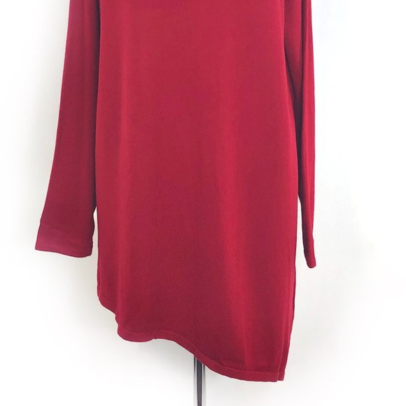 SUSAN GRAVER Asymmetrical Sweater Tunic #BC13 - Picture 4 of 9